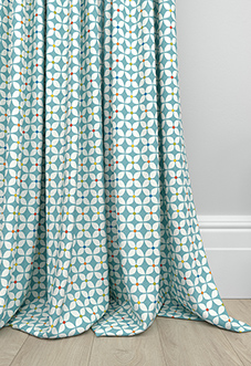Zap, Azure - Made to Measure Curtains